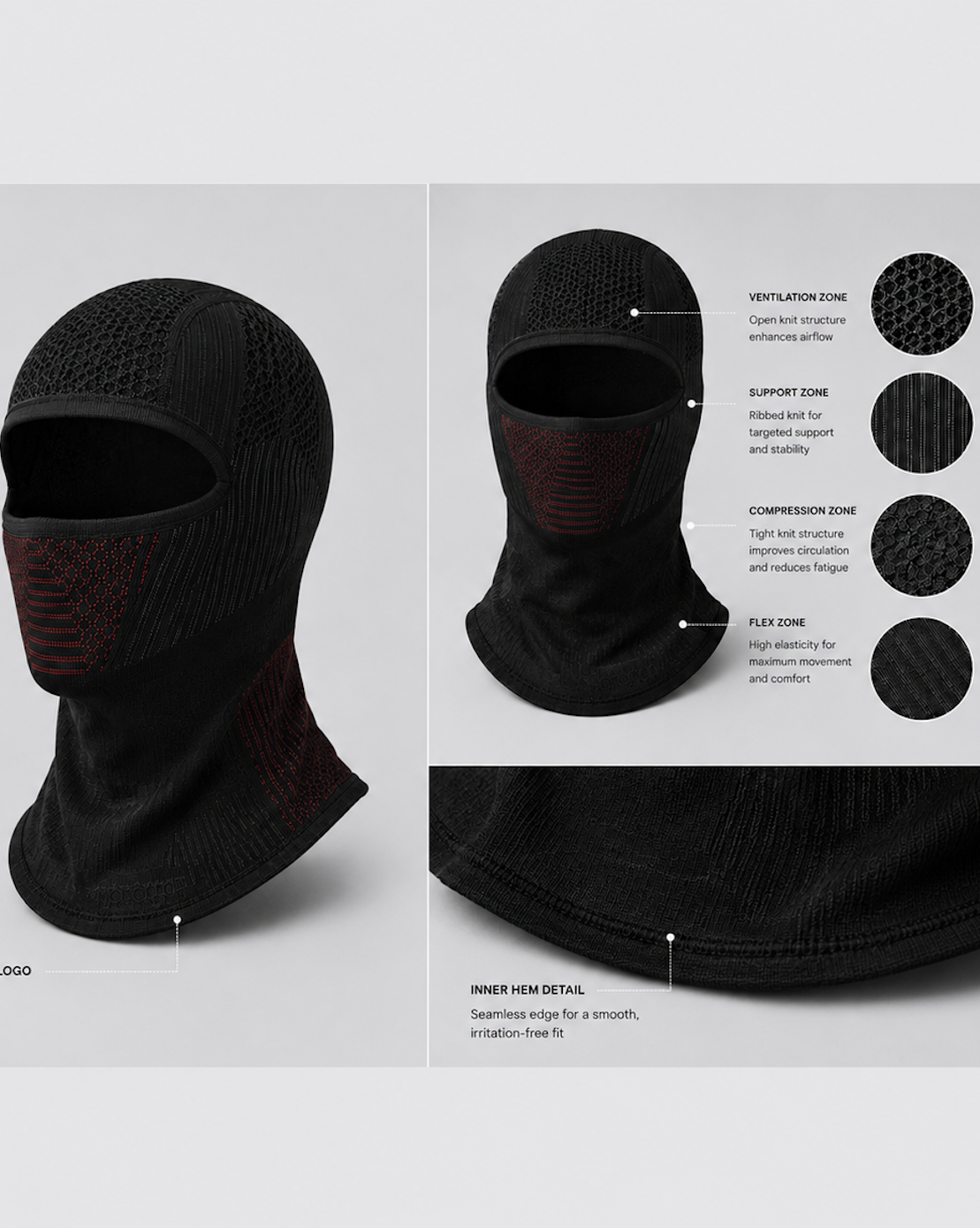 SM6002-Technical Seamless Balaclava